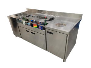 Grandi Sconti Banco <span class=keywords><strong>Bar</strong></span> WORKSTATION COCKTAIL in Acciaio Inox 304 <span class=keywords><strong>su</strong></span> <span class=keywords><strong>Misura</strong></span> - Product Image 2