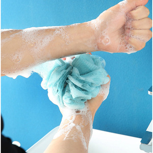 Bath towel, bath sponge, three-piece set, long strip, back scrubber, bath gloves, bath flower set - Product Image 3