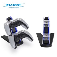Station de charge double portable TP5-0585S pour manettes PS5, socle de charge pour joystick
