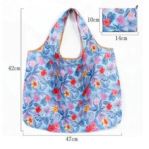 Sac de courses pliable en polyester lavable, écologique, mignon, à motif de dessin animé - Product Image 3