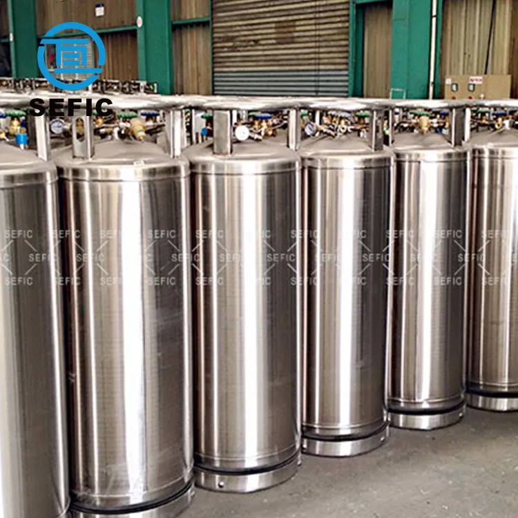 Dewar-tanque de almacenamiento de oxígeno líquido/nitrógeno/argón/CO2, cilindro de Gas criogénico, excelente calidad