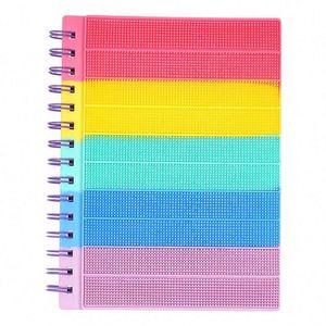 Cuaderno de composición a color A5, tapa dura, encuadernación en espiral, 80 hojas, sensación cómoda al tacto, diario de descompresión, material de oficina para aprendizaje - Product Image 2