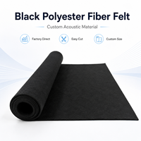 Feutre textile en panneaux de fibres de polyester recyclé écologique et coton, design industriel, multi-usage, anti-dérapant, pour animaux de compagnie et automobile, aiguilleté