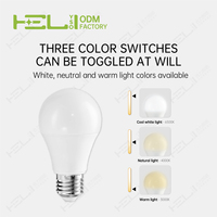 Luces Nocturnas LED B22/E27 de 9W y 900LM Más Vendidas, con Control Remoto, Larga Duración, 3000-4000K-6500K, para Hogar Inteligente y Uso Residencial