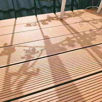 Plancher extérieur en bois de jardin de terrasse en WPC de haute qualité pour la décoration commerciale