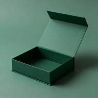 Scatola Pieghevole per Imballaggio, Nuovo Design Personalizzato, Grande Logo, Cartone Nero, Chiusura Magnetica, Confezione Regalo Vuota