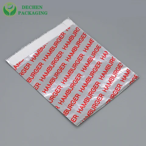 Bolsas de papel de aluminio de sándwich asequibles al por mayor para el envasado de alimentos