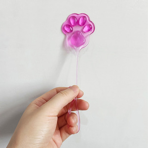 <b>Mini</b> Decompression Toy TPR Cat's Paw Shape Squeeze Sticky <b>Hands</b> Soft Feeling Plastic Funny Toys for Kids - Product Image 3