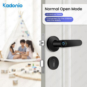 Kadonio Nhà Cung Cấp Vàng Nhôm Hợp Kim 4585 Lỗ Mộng Ứng Dụng Mở Khóa Vân Tay Xi Lanh Khóa Cửa Thiết Lập Cho Cửa Gỗ - Product Image 4