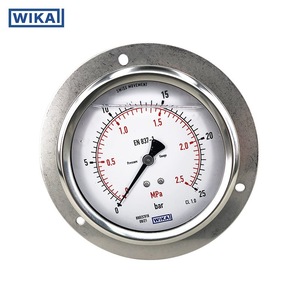 Manomètre Wika 100 mm 0 à 100 Mpa à bride axiale industriel EN837-1 - Product Image 2