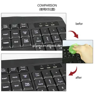 Reusable computers keyboards glue slime laptop cleaner gel for car interior cleaning