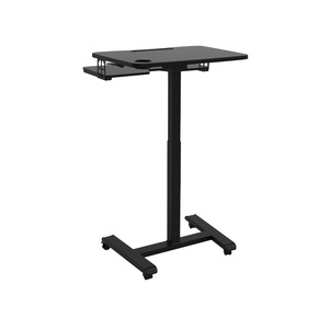 키보드 트레이 33Lbs 컴퓨터 워크 스테이션 모니터 암 휴대용 연단이있는 모바일 스탠딩 데스크 - Product Image 5