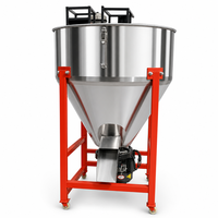 Nouveau Mélangeur Vertical Conique en Acier Inoxydable à Décharge Rapide pour Petites et Moyennes Exploitations Agricoles