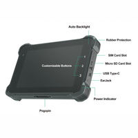 Tableta de Agricultura de Precisión de 7 Pulgadas, Yocto Linux Qt 5.15, CANBus, IP67, GNSS L1+L5, Computadora Robusta para Vehículos, Tractor, Qualcomm, Wi-Fi