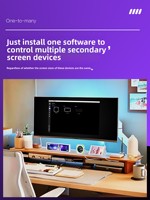 Écran secondaire IPS LCD USB 9,2 pouces série D92, résolution 1920x462, affichage de la température du processeur, accessoire pour boîtier d'ordinateur, vente chaude