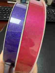 Pink Glitter Satin <b>Ribbon</b> Spool Solid Color Woven Craft Gift Decoration 22mm Width homecoming mums <b>ribbon</b> mums <b>ribbon</b> DIY - Product Image 4