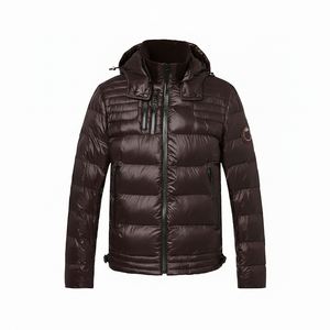 Invierno Casual suave Shell algodón soporte OEM logotipo personalizado al aire libre masculino acolchado burbuja cálido invierno hombres abrigos chaqueta acolchada para hombre - Product Image 1