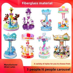 Console de jeu vidéo multijoueur à monnayeur, grand carrousel pour 3 à 6 personnes, équipement de terrain de jeux pour enfants, thème urbain - Product Image 2