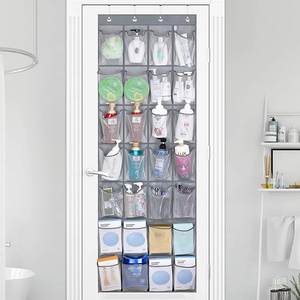 24-Pocket Hanging Wall Organizer Over-the-Door Fabric <b>Shoe</b> Storage Bag Sundries Set - Product Image 6