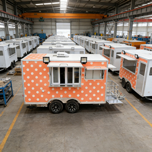 Remolque Móvil para Comida Marinada, Carrito Multifuncional Portátil para Vendedores de Mercado Nocturno - Product Image 5