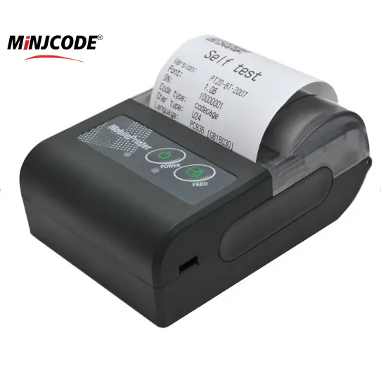 Mj5890 Low Cost 58 Portable Printer impresora portatil Smallest Mobile 58 Mini Wireless Thermal Printer