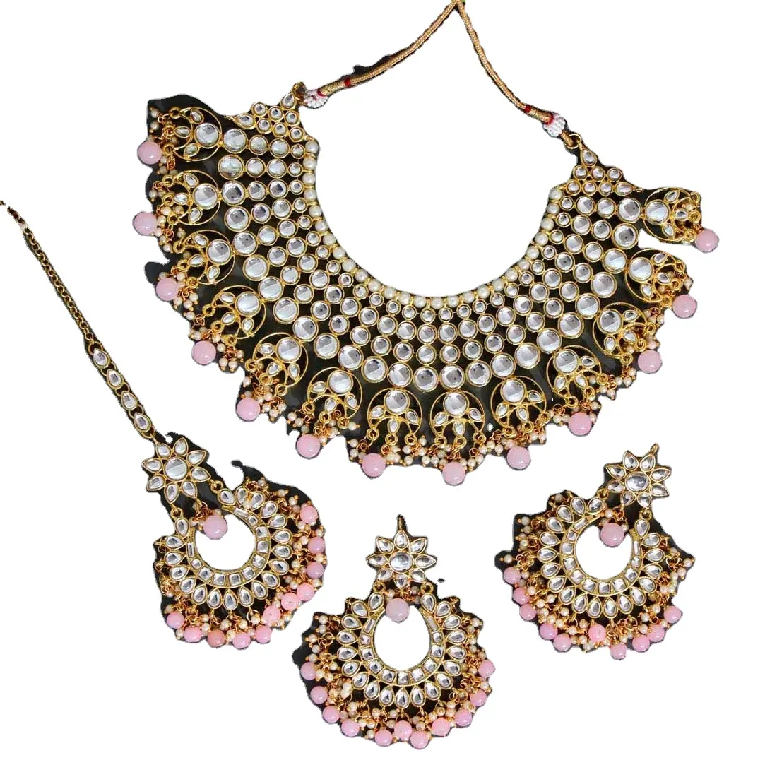 Latest Exclusive Designer Light Weight with Colorful Kundan Necklace Set Earrings Collection For Women And Girls 2022