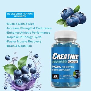 Gomitas de Creatina OEM con Sabor a Arándano, Sin Azúcar, Monohidrato de Creatina, Gomitas Veganas, Suplementos para Hombres y Mujeres - Product Image 6