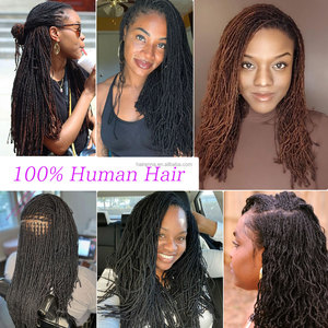 צבע טבעי 0.2 ס "מ גלם הודי שיער מיקרו locs הרחבות שיער אדם 100% שיער אנושי loc הרחבות loc - Product Image 6