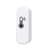 Capteur de température et d'humidité Tuya WiFi Zigbee alimenté par batterie en matériau PC pour maison intelligente