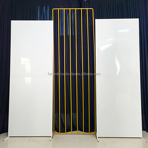 Fond de transfert d'arche de mariage en métal blanc moderne FURUN avec support en métal élégant décor mural arqué - Product Image 3
