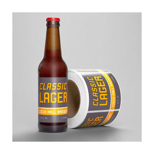 Étiquettes en vinyle personnalisées de luxe à succès, autocollants personnalisés avec logo pour les bouteilles de bière, de vin, de whisky, pour les soins de la peau et les parfums - Product Image 2