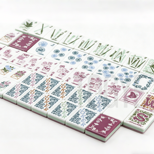 Set di Mahjong Americano di Lusso Moderno a 3 Strati in Acrilico, Miss Heirloom 160 Tessere Incise, <span class=keywords><strong>Gioco</strong></span> <span class=keywords><strong>da</strong></span> Tavolo Personalizzato OME per 4 Giocatori - Product Image 1