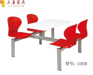 Moderno durable restaurante <span class=keywords><strong>de</strong></span> <span class=keywords><strong>comida</strong></span> rápida muebles fijo <span class=keywords><strong>de</strong></span> mesa y silla <span class=keywords><strong>de</strong></span> almuerzo escolar <span class=keywords><strong>de</strong></span> mesa 1101 Santang - Product Image 3