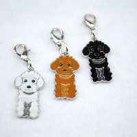 Ciondoli Portachiavi a Forma di Cani: Barboncino, Bulldog, Husky, Chihuahua - Charm per Borse e Forniture per Creazione Gioielli