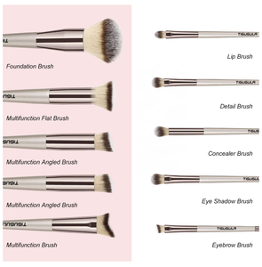<span class=keywords><strong>Brochas</strong></span> <span class=keywords><strong>de</strong></span> maquillaje a granel para el pelo, 10 unidades <span class=keywords><strong>de</strong></span> <span class=keywords><strong>brochas</strong></span> <span class=keywords><strong>de</strong></span> maquillaje personalizadas - Product Image 2