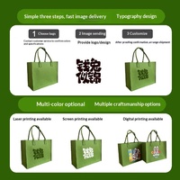 Bolsa de Fieltro Personalizada, Recuerdo de Cumpleaños de un Año, Recuerdo de Ceremonia para Adultos, Regalo Promocional Publicitario, Bolso de Mano Sólido de Gran Capacidad