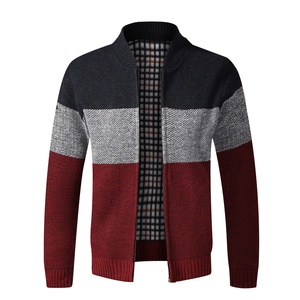 Cardigan masculino de manga longa, suéter de lã com gola, quente e grosso, para outono/inverno - Product Image 2