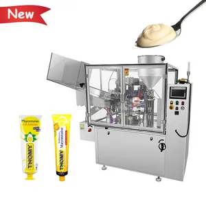 Máquina de selagem rotativa para molho, totalmente automática para enchimento de tubo de mayonnaise