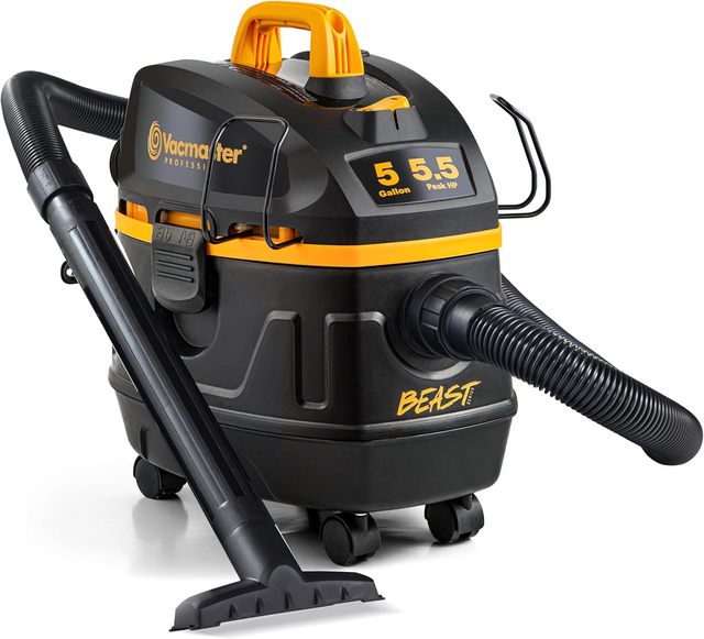 Vacmaster Professional Beast Series 5 Gallon 5.5 Peak HP Commercial Industrial Wet and Dry Vacuum Cleaner, VFB511H 0201