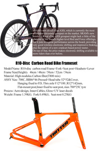 Vélo de route à changement de vitesse électronique sans fil <span class=keywords><strong>TWITTER</strong></span> RIV ETap AXS 24S, cadre entièrement en carbone, freins à disque hydrauliques, vélo de course avec roues en carbone - Product Image 4