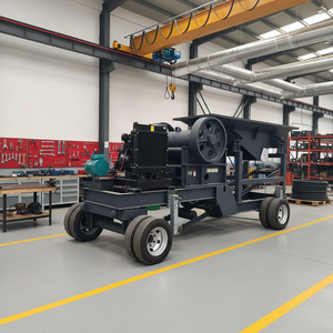 Concasseur à mâchoires portable, facile à utiliser, idéal pour le concassage de roches sur site dans les chantiers de construction et la maintenance routière. - Product Image 2