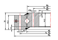 Roulement à rouleaux croisés cylindrique XSU080218 personnalisé, directement de l'usine de Luoyang, pour machines OEM/ODM