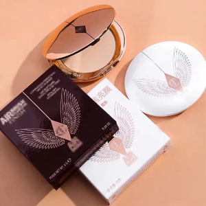 Polvo Compacto de Control de Grasa con Logotipo CT de Marca Cosmética de Lujo, Acabado Mate de Alta Calidad, Maquillaje Impermeable, Polvo Fijador de Maquillaje - Product Image 3