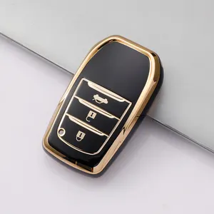 丰田3 4按钮汉兰达RAV4钥匙包，汽车钥匙包支架小袋钱包支架