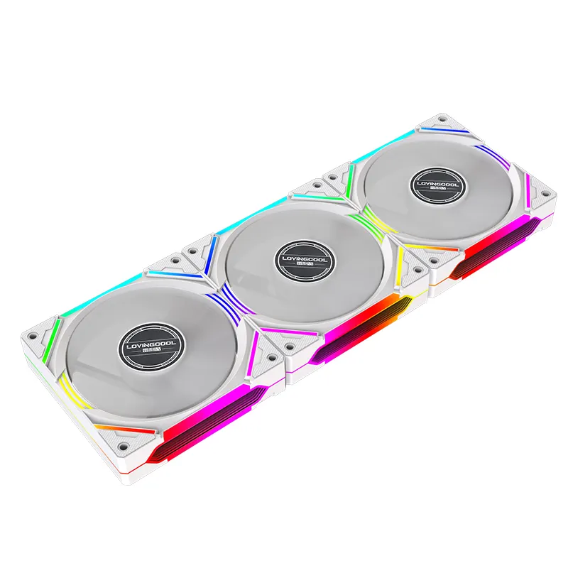 Lovingcool Newest Design Fashionable 12V RGB PC Cooling Fan Fashionable With High Cooling Performance Gaming PC Fan