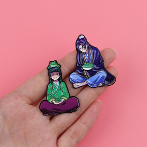 4 Estilos de Broches de Metal para Manualidades, Insignias de Kusuriya No Hitorigoto <span class=keywords><strong>MAOMAO</strong></span>, Joyería de Moda, Broches de Aleación de Dibujos Animados, Broche de Anime - Product Image 2