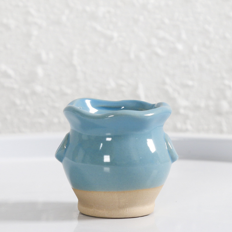 Wave Flower Pot [Blue]