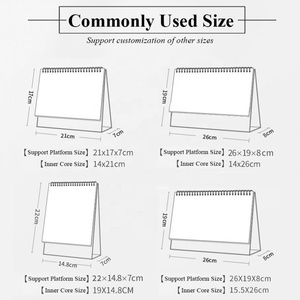Factory 2024 Wholesale Custom Hardcover <b>Calendar</b> Double Spiral Coil <b>Calendars</b> Desktop <b>Desk</b> Gift Promotion <b>Calendar</b> Print Design - Product Image 4