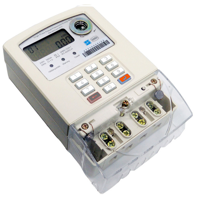 DDSY866 Single Phase Keypad Prepayment Electricity Meter STS Prepaid Residential