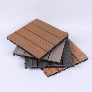 Dalles de terrasse en WPC à faire soi-même, anti-corrosion, antioxydantes, dalles de sol extérieures avec matériau en bois-plastique pour l'extérieur - Product Image 5